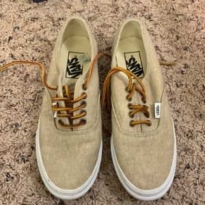 Light beige tweed Vans